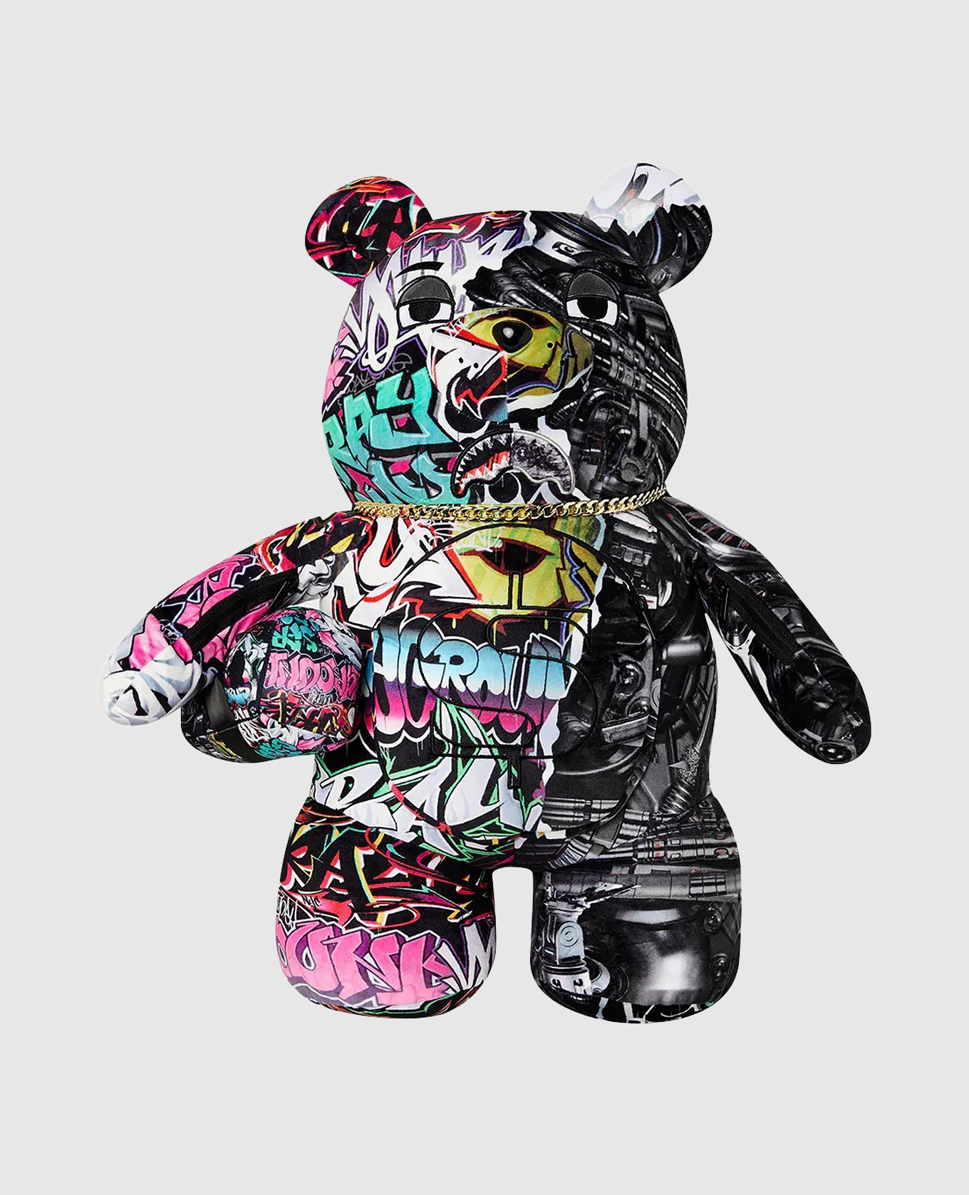 Children's backpack NEW CITY ANDROID MONEYBEAR TEDDYBEAR Sprayground, White
Children's backpack NEW CITY ANDROID MONEYBEAR TEDDYBEAR Sprayground, White