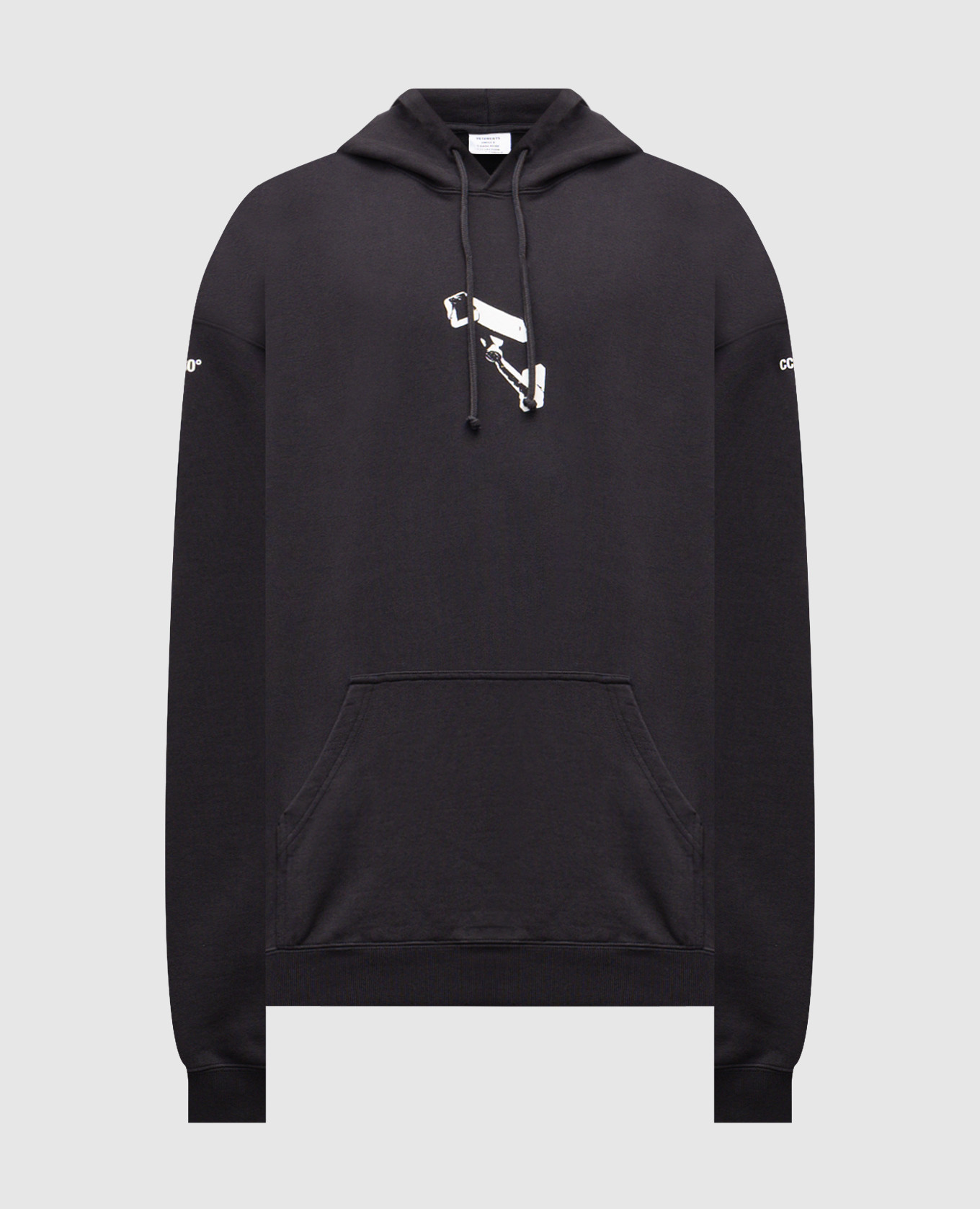 Black hoodie with CCTV print Vetements
Black hoodie with CCTV print Vetements