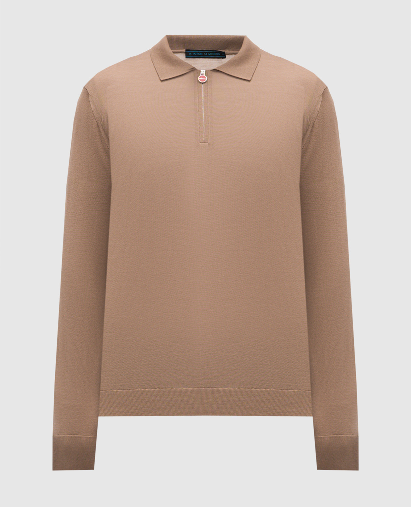 Brown wool polo shirt Kiton
Brown wool polo shirt Kiton