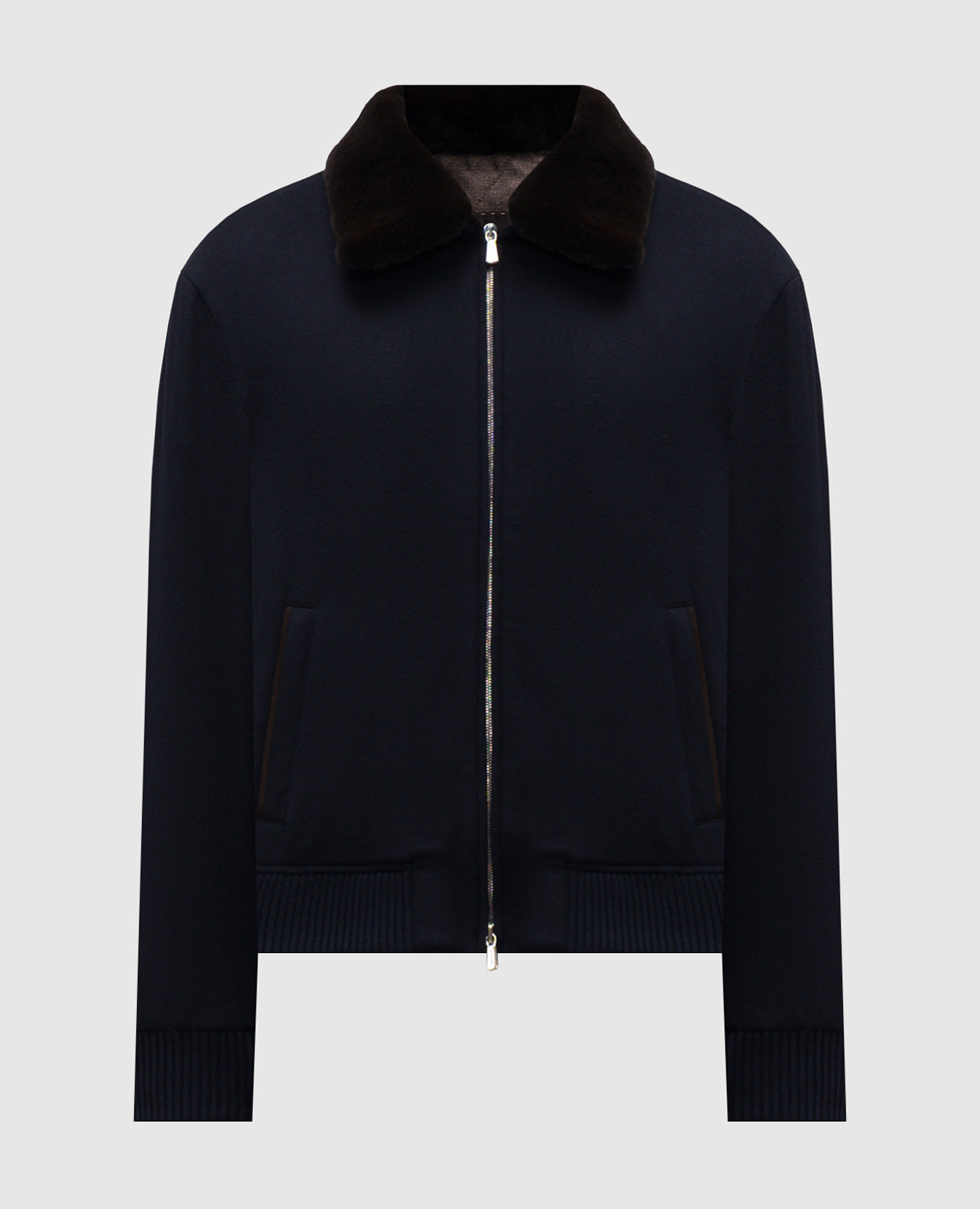 Blue cashmere jacket Enrico Mandelli
Blue cashmere jacket Enrico Mandelli