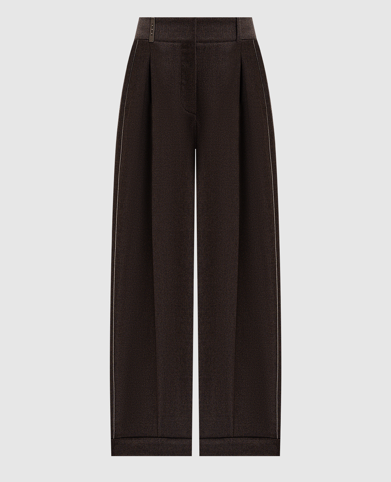 Brown wool and cashmere trousers with lapels Peserico
Brown wool and cashmere trousers with lapels Peserico