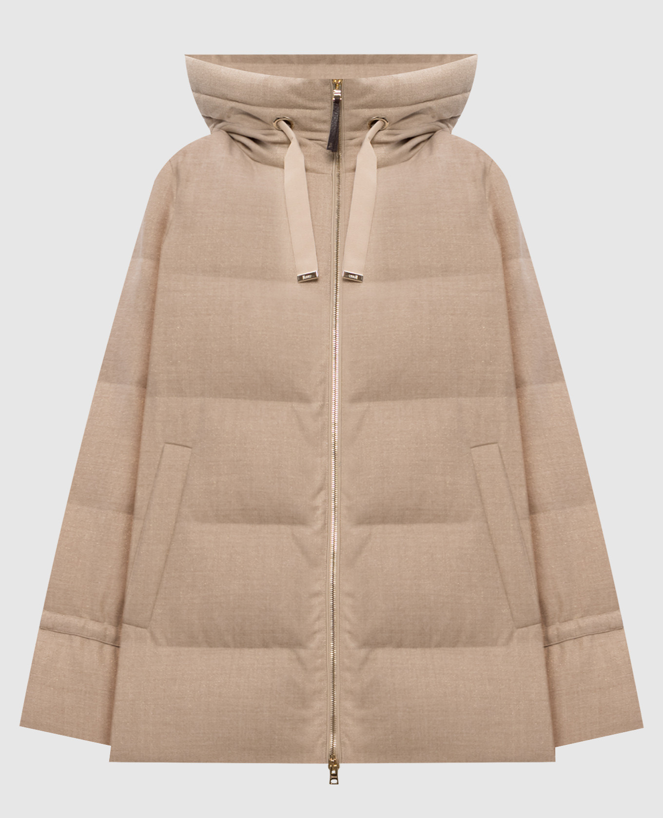 Beige wool down jacket with lurex Herno
Beige wool down jacket with lurex Herno