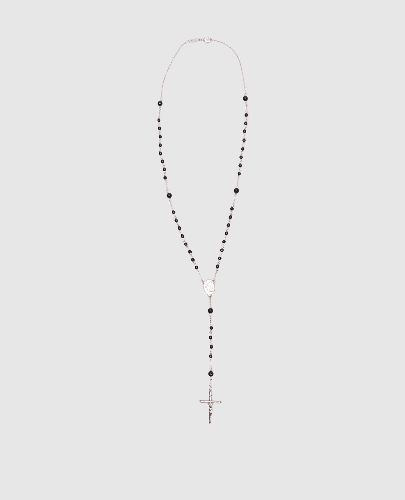 Silver necklace with rosary stones with a pendant in the form of a talisman cross Dolce&Gabbana
Silver necklace with rosary stones with a pendant in the form of a talisman cross Dolce&Gabbana