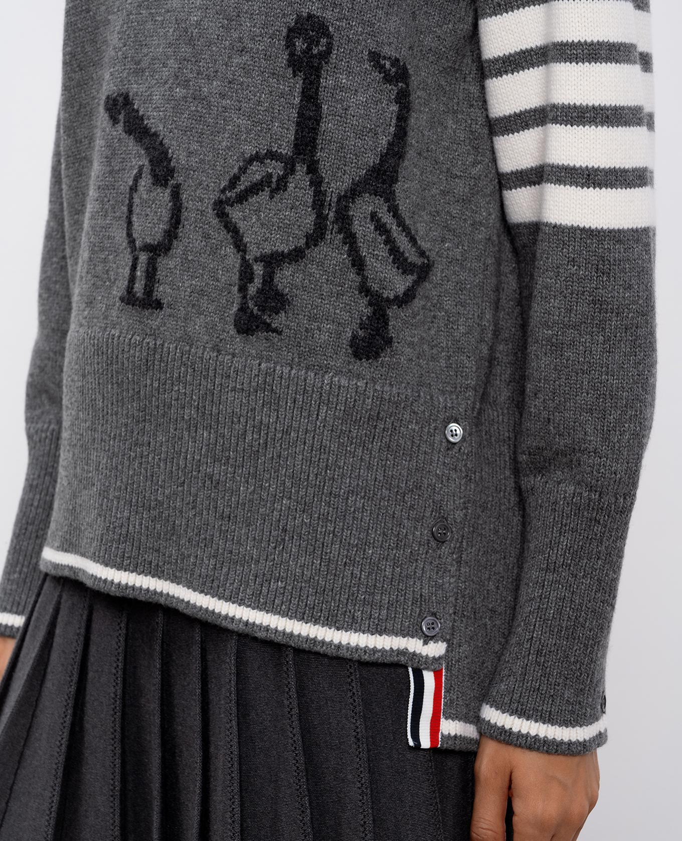 Gray wool sweater Thom Browne, Grey
Gray wool sweater Thom Browne, Grey