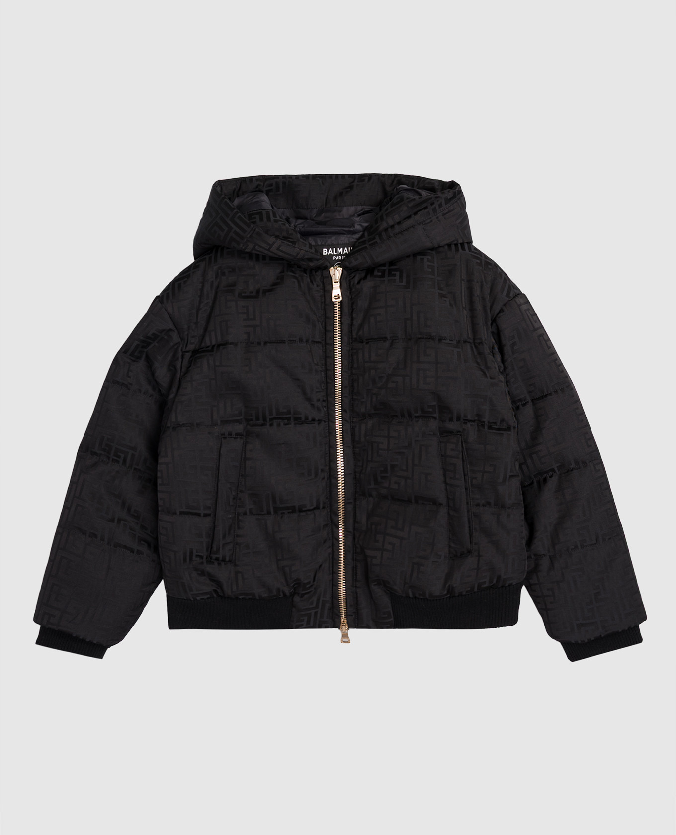 Children's black jacket with branded pattern Balmain
Children's black jacket with branded pattern Balmain