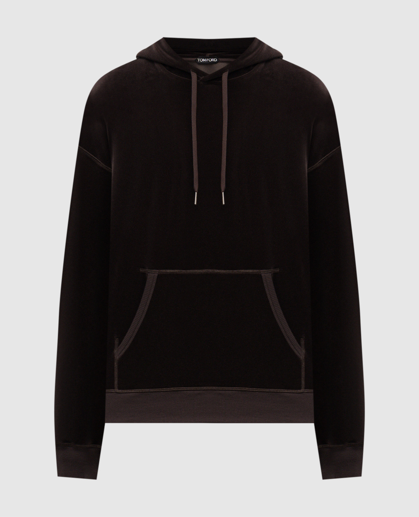 Brown velvet hoodie with logo Tom Ford
Brown velvet hoodie with logo Tom Ford