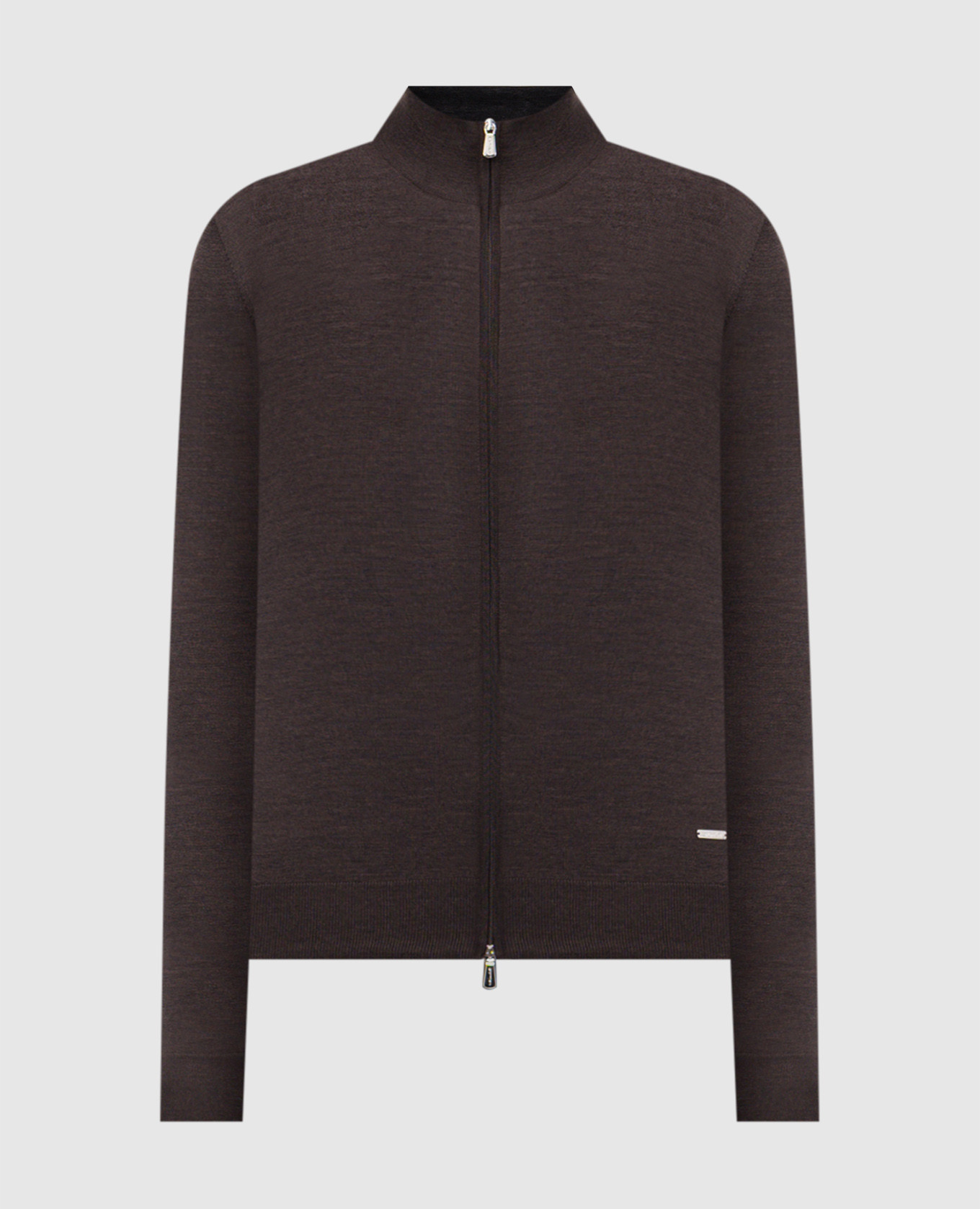 Brown wool cardigan with logo Enrico Mandelli
Brown wool cardigan with logo Enrico Mandelli