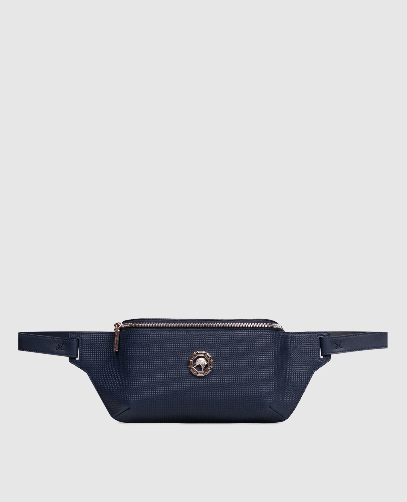 Blue leather belt bag with emblem Stefano Ricci
Blue leather belt bag with emblem Stefano Ricci