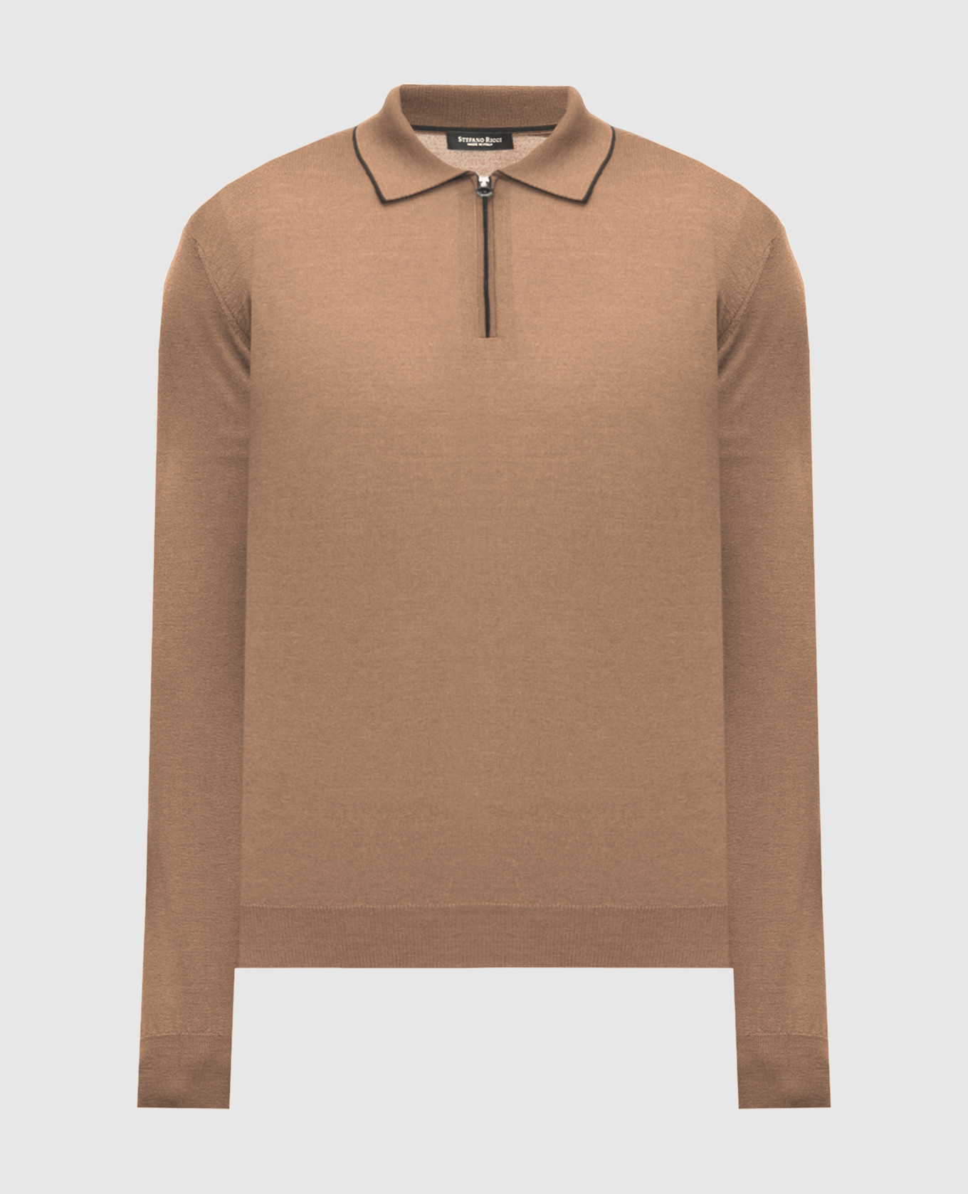 Brown wool, silk and cashmere polo shirt Stefano Ricci
Brown wool, silk and cashmere polo shirt Stefano Ricci