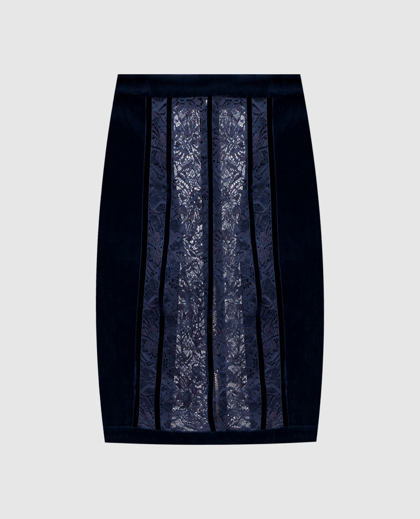 Blue velvet mini skirt with lace Balmain
Blue velvet mini skirt with lace Balmain