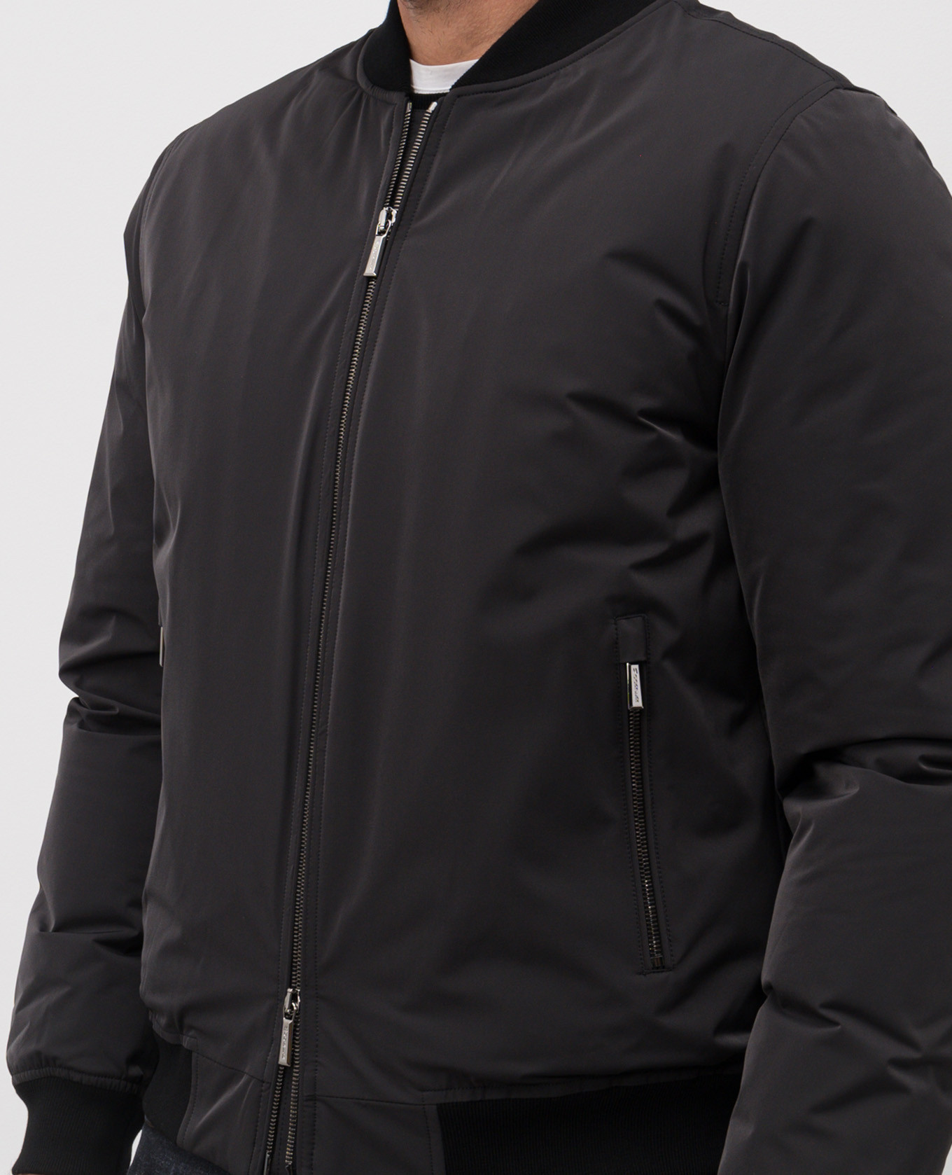 Black down bomber jacket BADOERI MooRER
Black down bomber jacket BADOERI MooRER