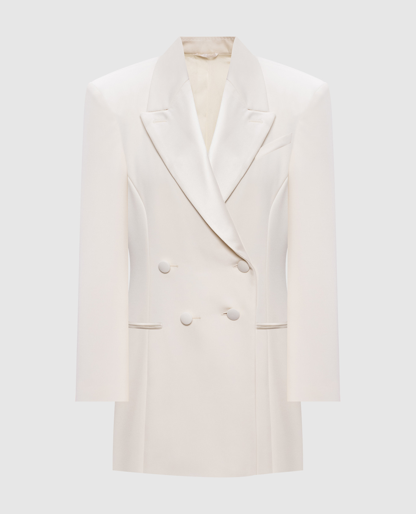 Beige double-breasted wool jacket with accent shoulders Givenchy
Beige double-breasted wool jacket with accent shoulders Givenchy