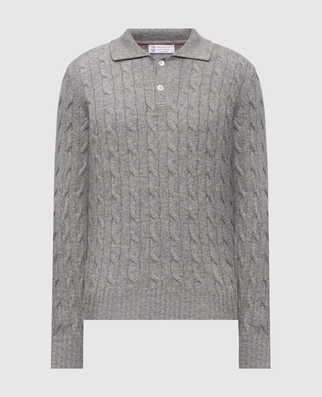 Gray cashmere polo shirt Brunello Cucinelli, Grey
Gray cashmere polo shirt Brunello Cucinelli, Grey