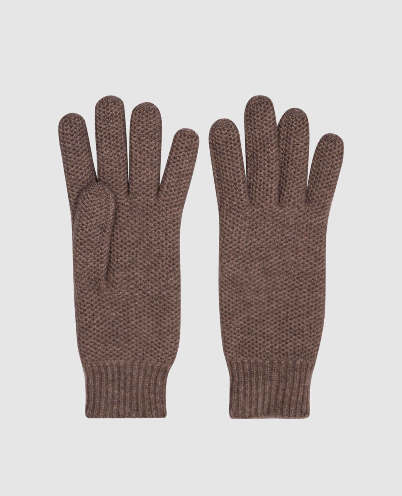 Brown gloves made of cashmere in a woven pattern Enrico Mandelli, Коричневый
Brown gloves made of cashmere in a woven pattern Enrico Mandelli, Коричневый