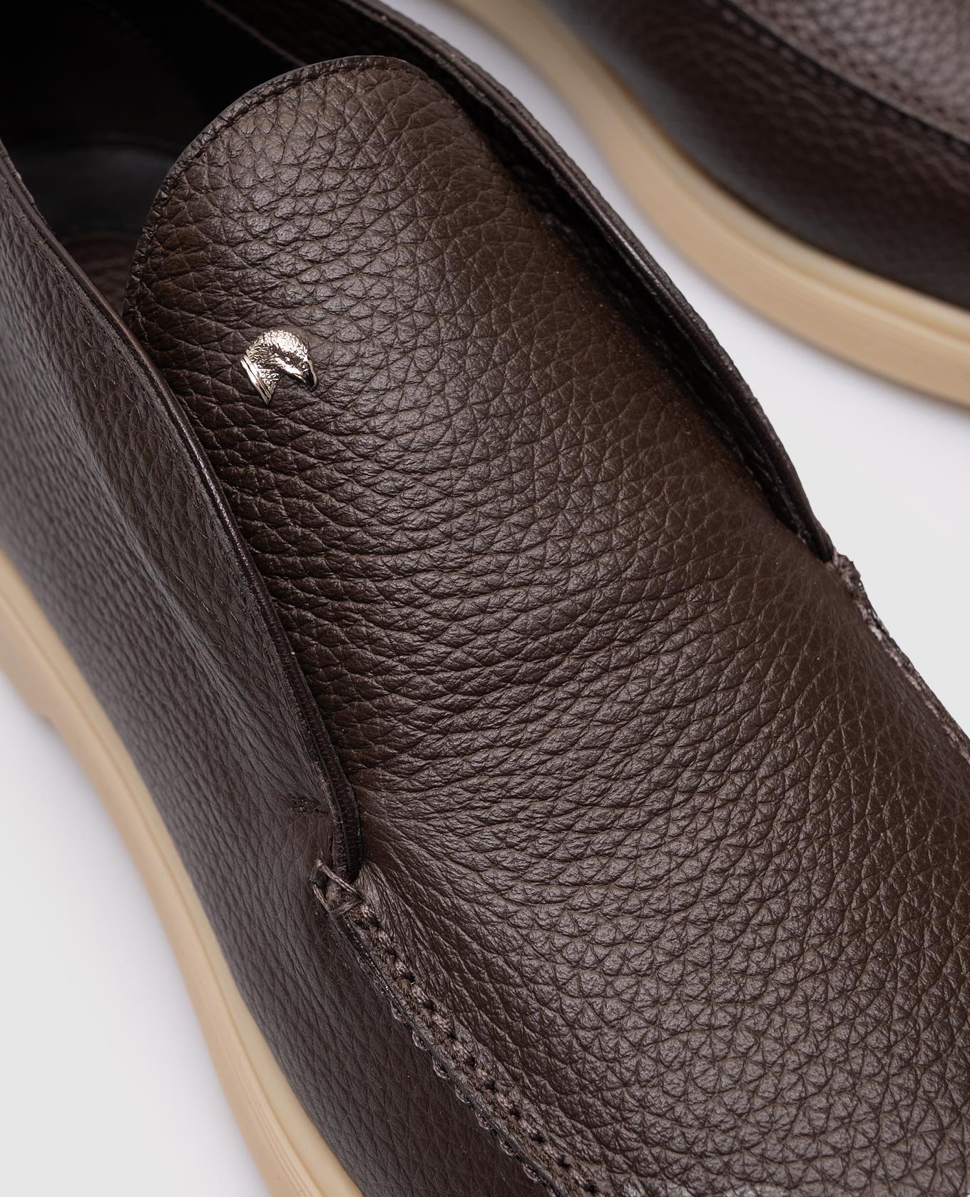 

Brown leather deserts with emblem Stefano Ricci