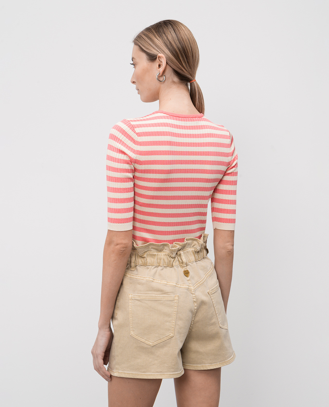 

Pink striped T-shirt Twinset