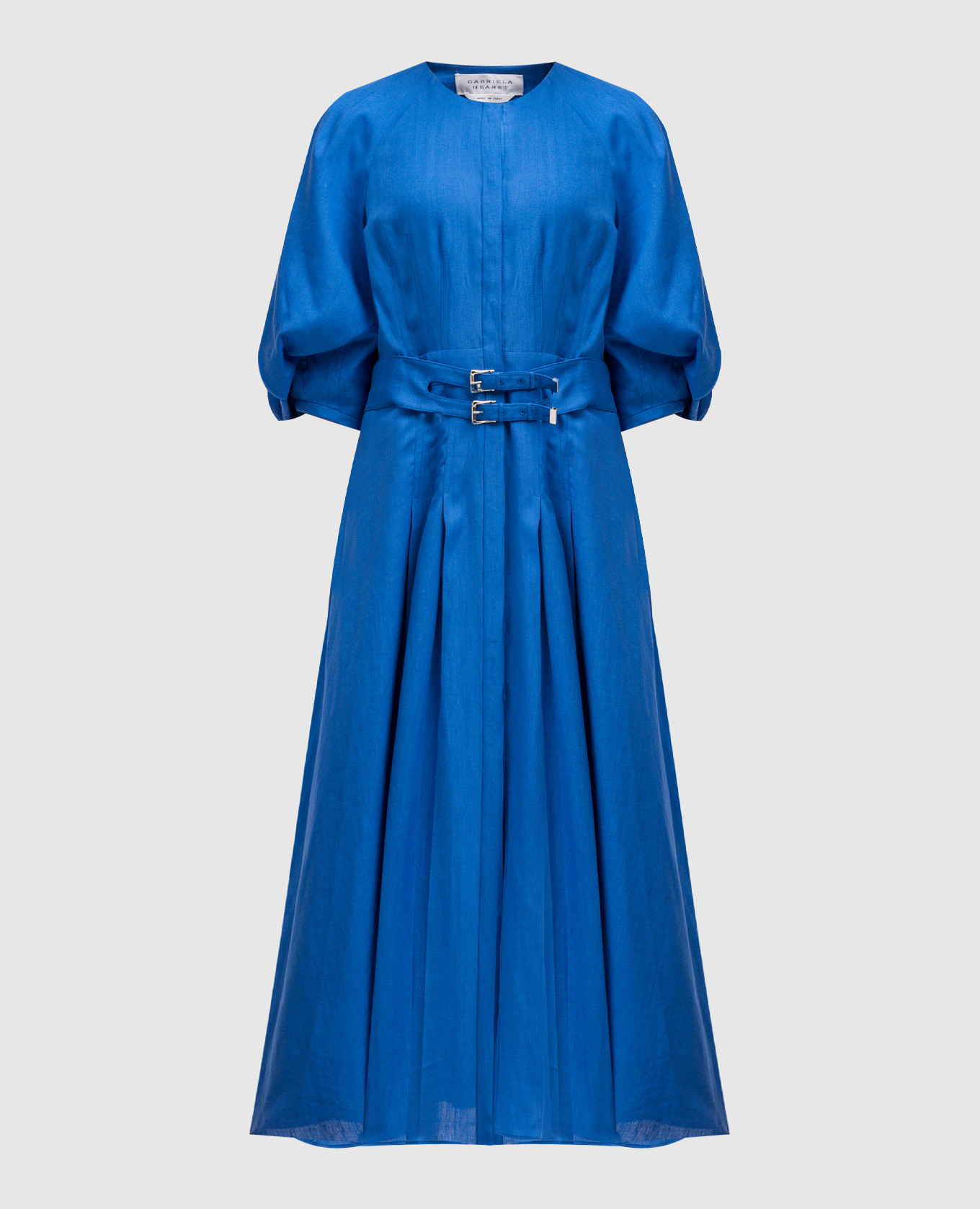 

Elea blue linen shirt dress Gabriela Hearst, Синий
