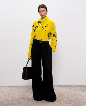 PROENZA SCHOULER Ysabelle yellow blouse with floral print R2544001BYP297S