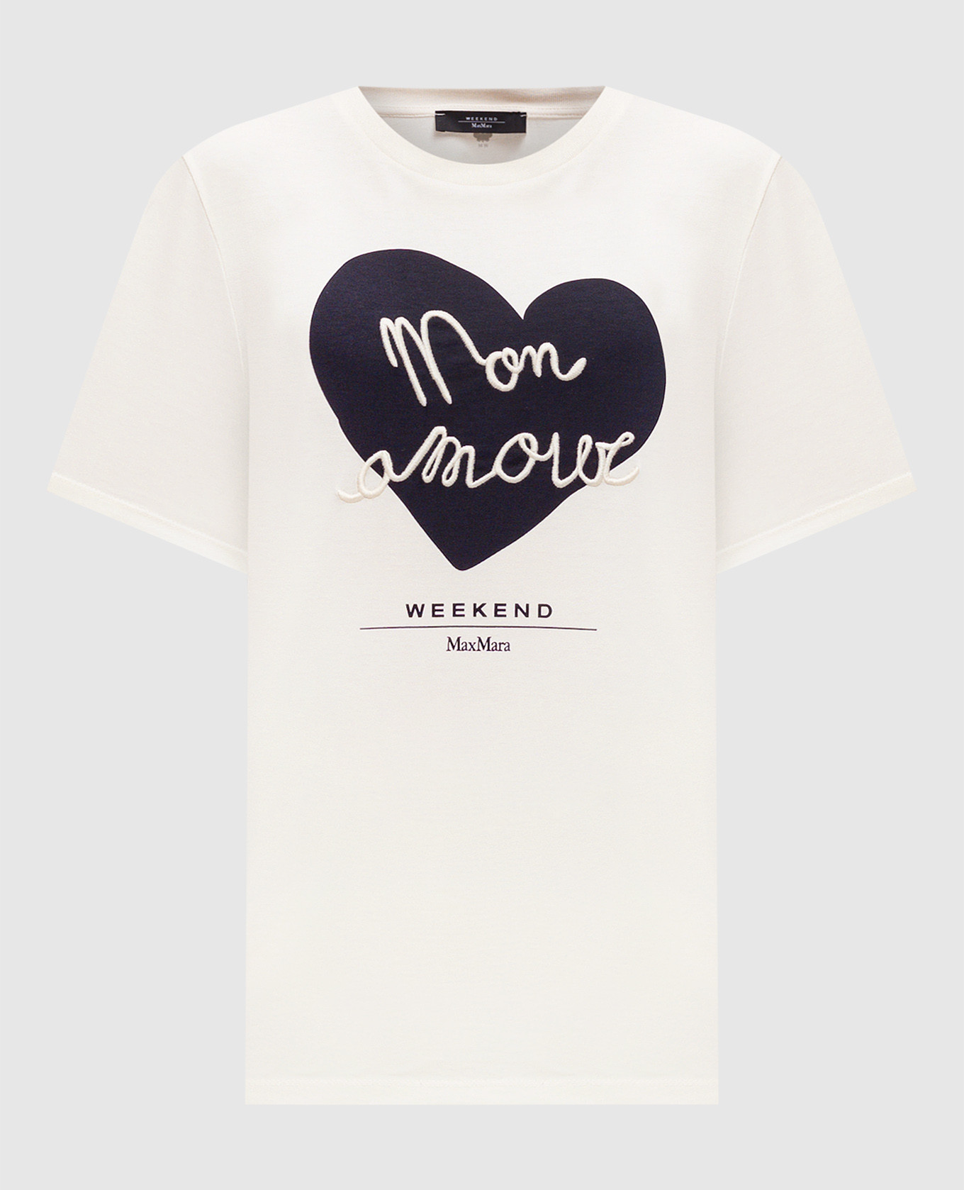 

Beige VELLO T-shirt with logo print Max Mara Weekend