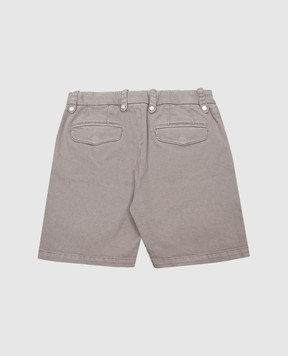 Brunello Cucinelli Children's khaki denim shorts B277PP908B