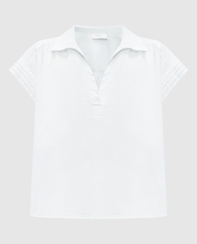 Peserico Blue blouse with monil chain S06173L100481