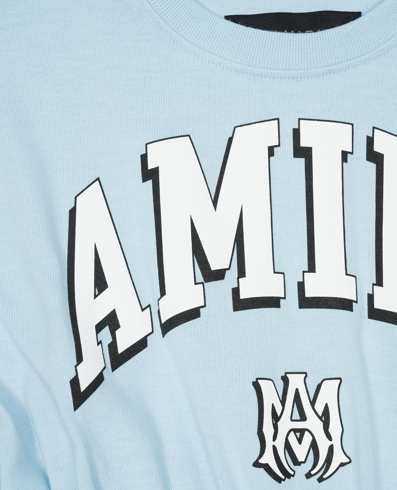 Baby blue dress with logo print AMIRI 3