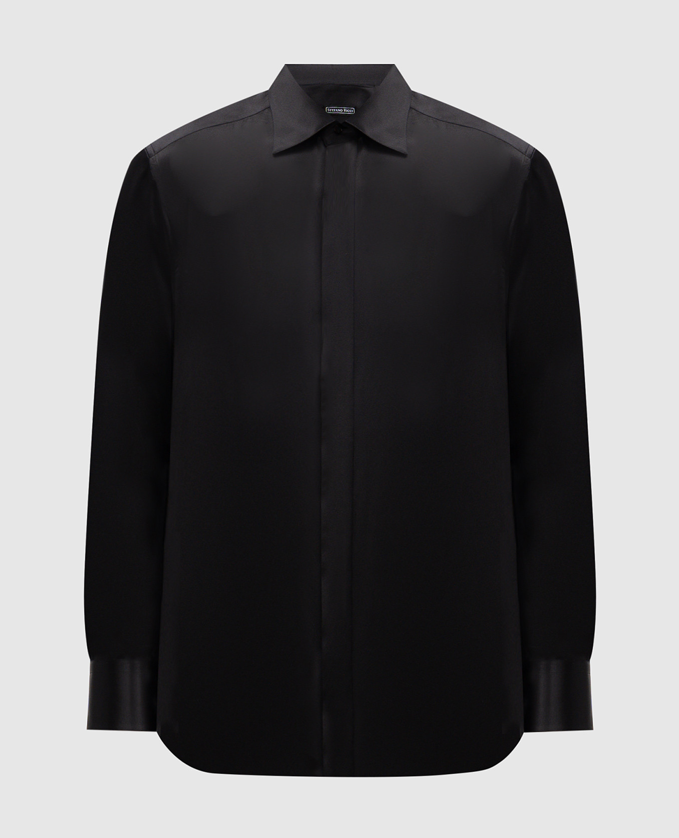 Black silk shirt Stefano Ricci