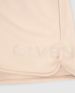 Givenchy Children's beige shorts with logo H3079512+