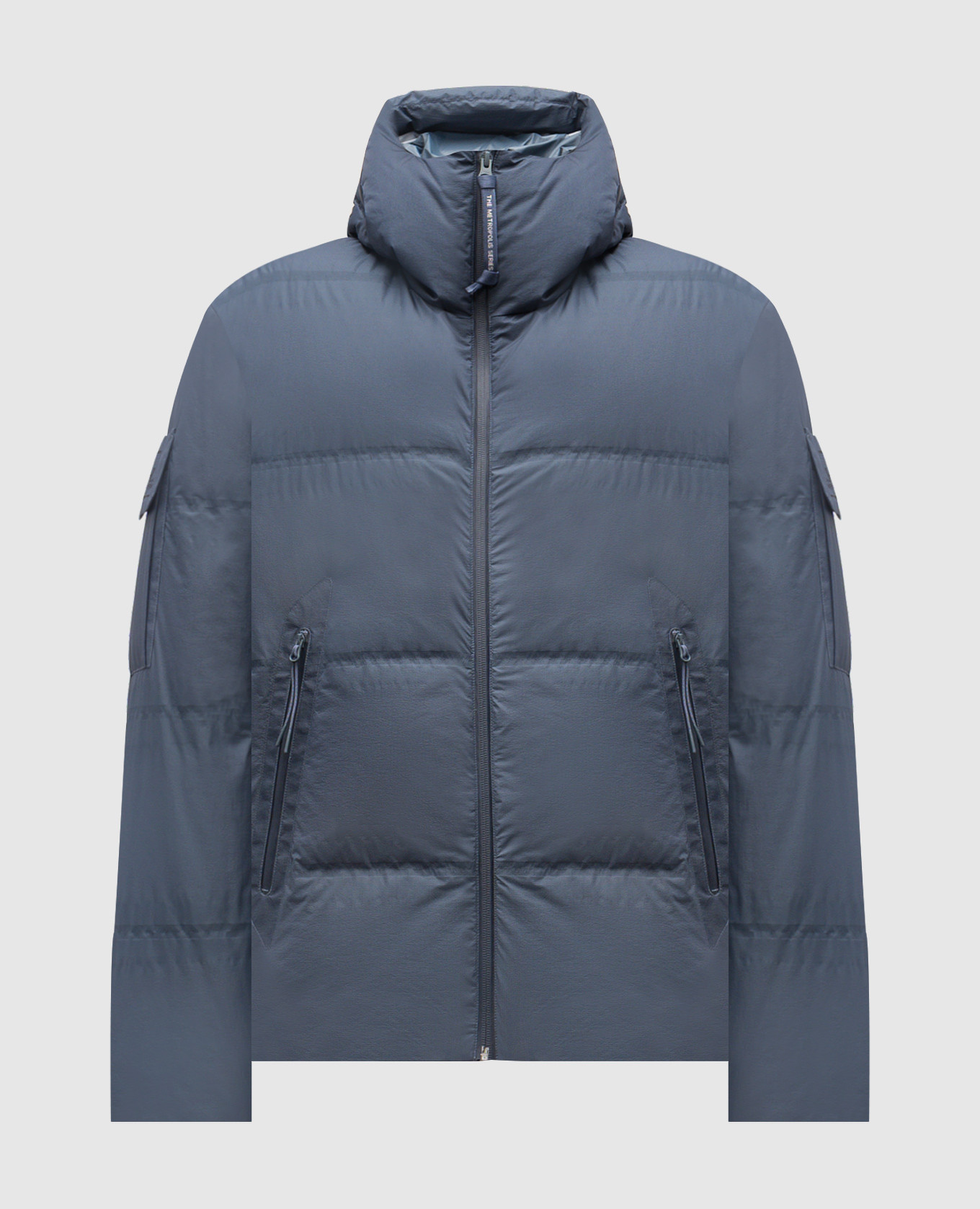 

Blue down jacket with logo print C.P. Company Metropolis