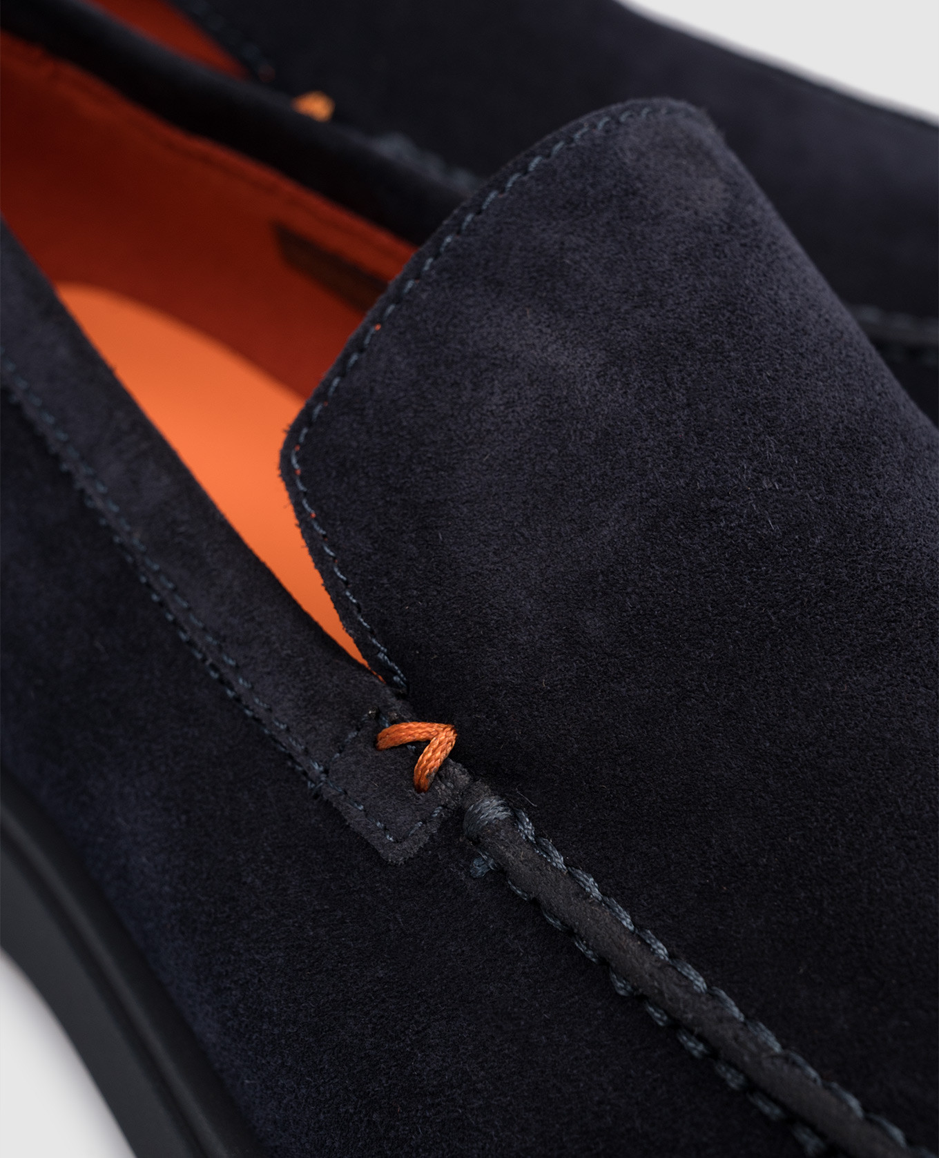 

Blue suede loafers Santoni