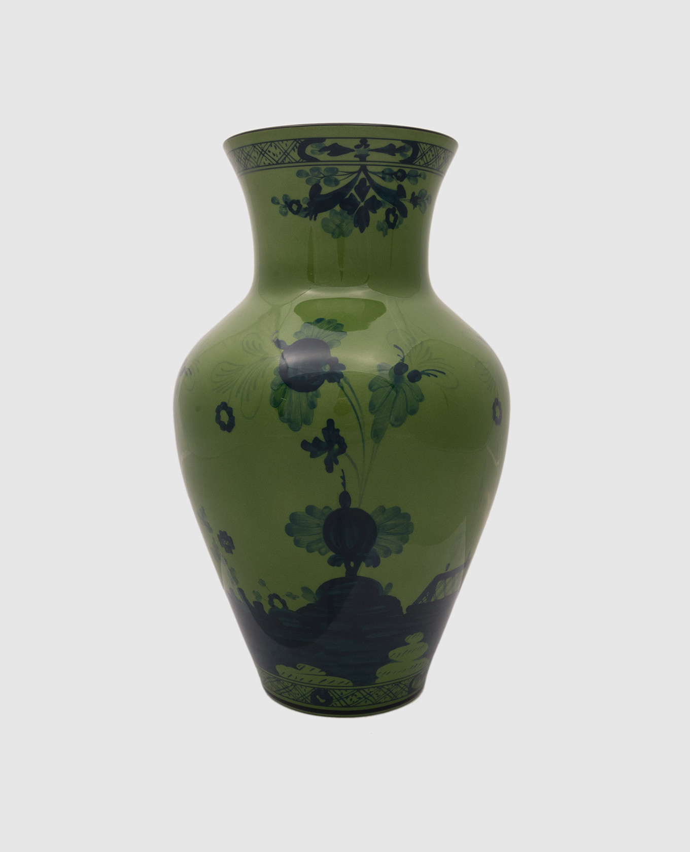 

Ming Oriente Italiano green porcelain vase Ginori 1735