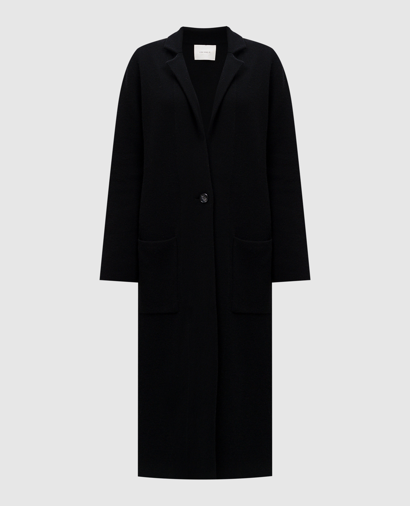 

Amie black cashmere coat LISA YANG, Черный