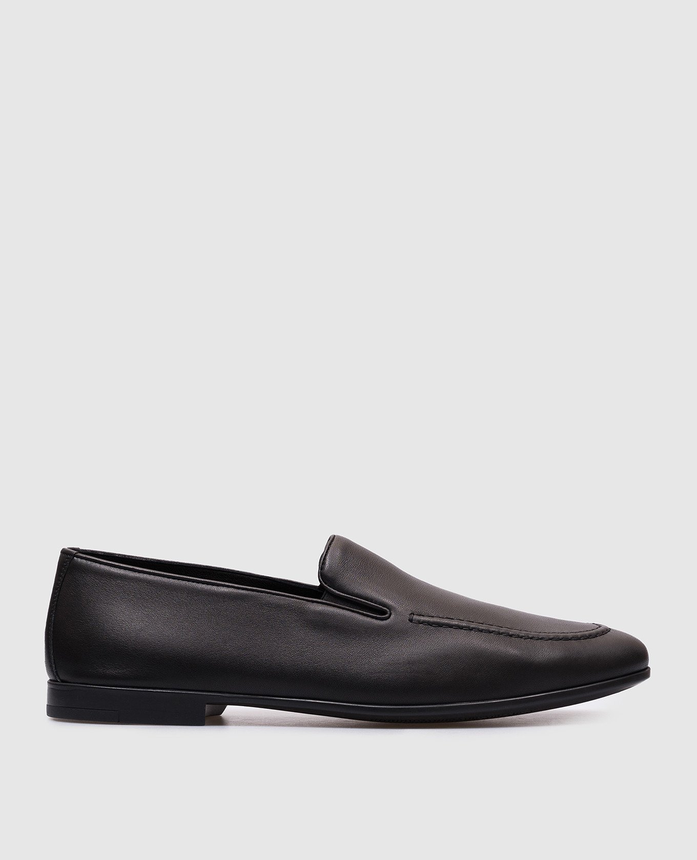 

Black leather loafers Stefano Ricci