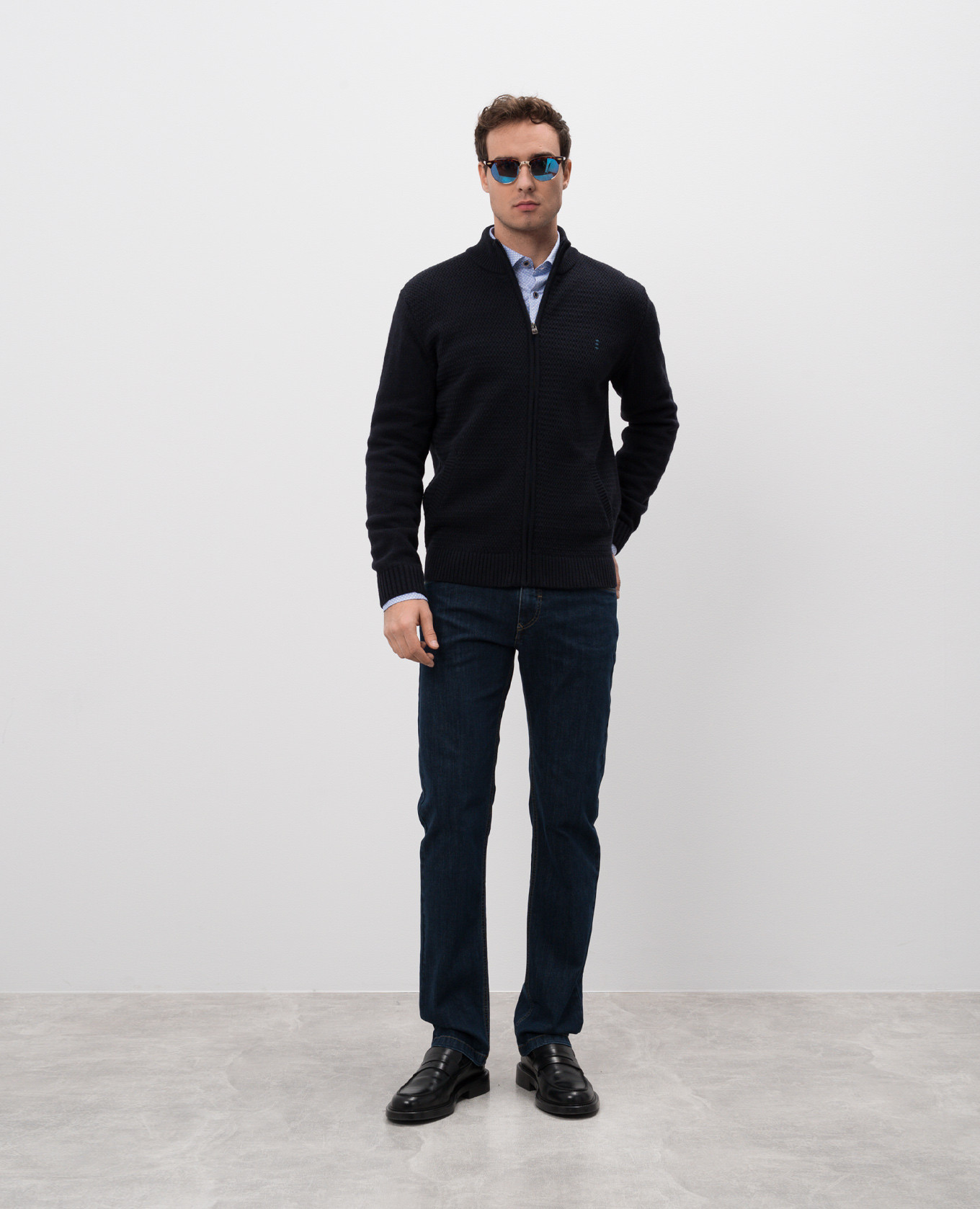 

Black cardigan with wool Florentino