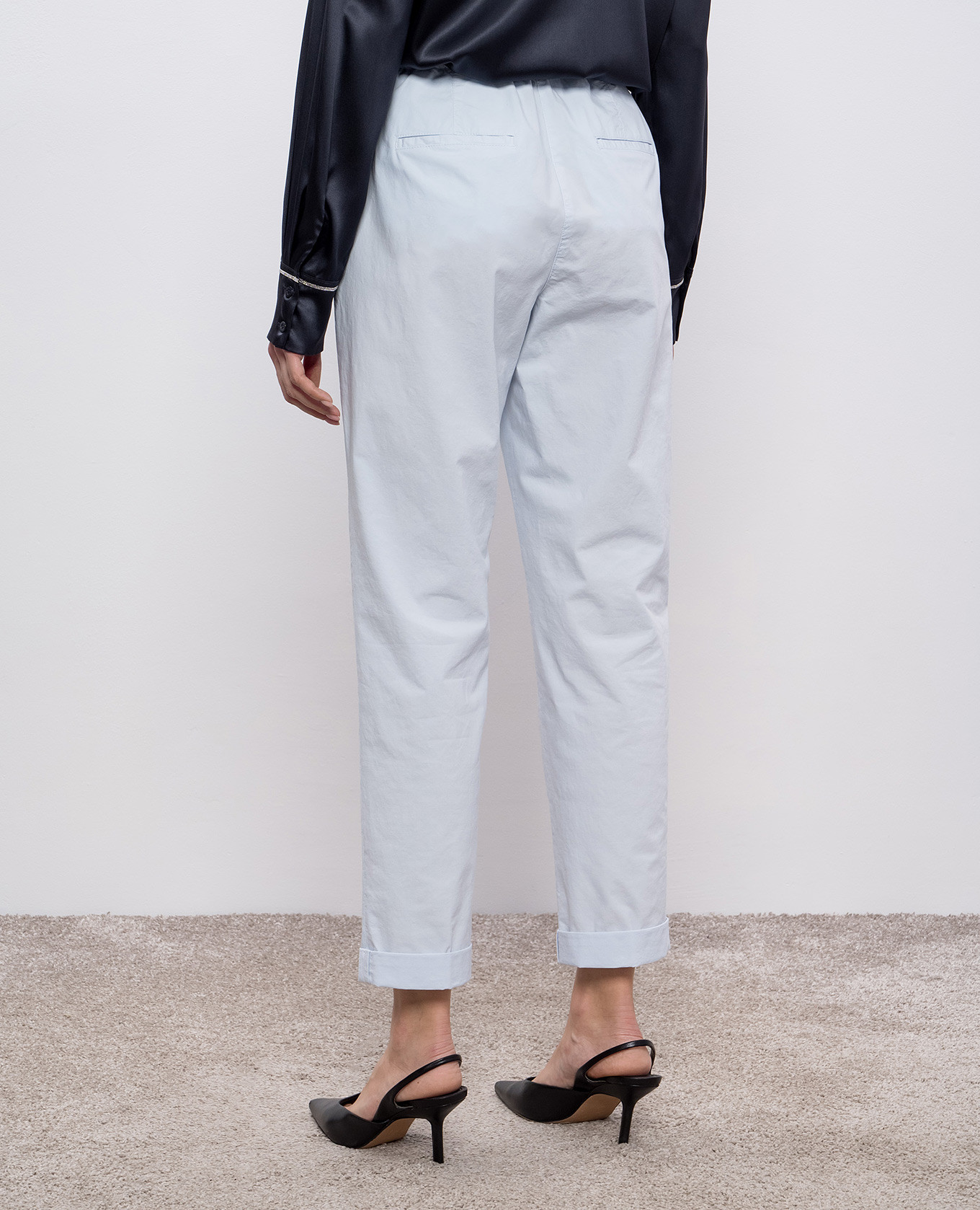 

Blue pants with lapels Peserico, Light blue