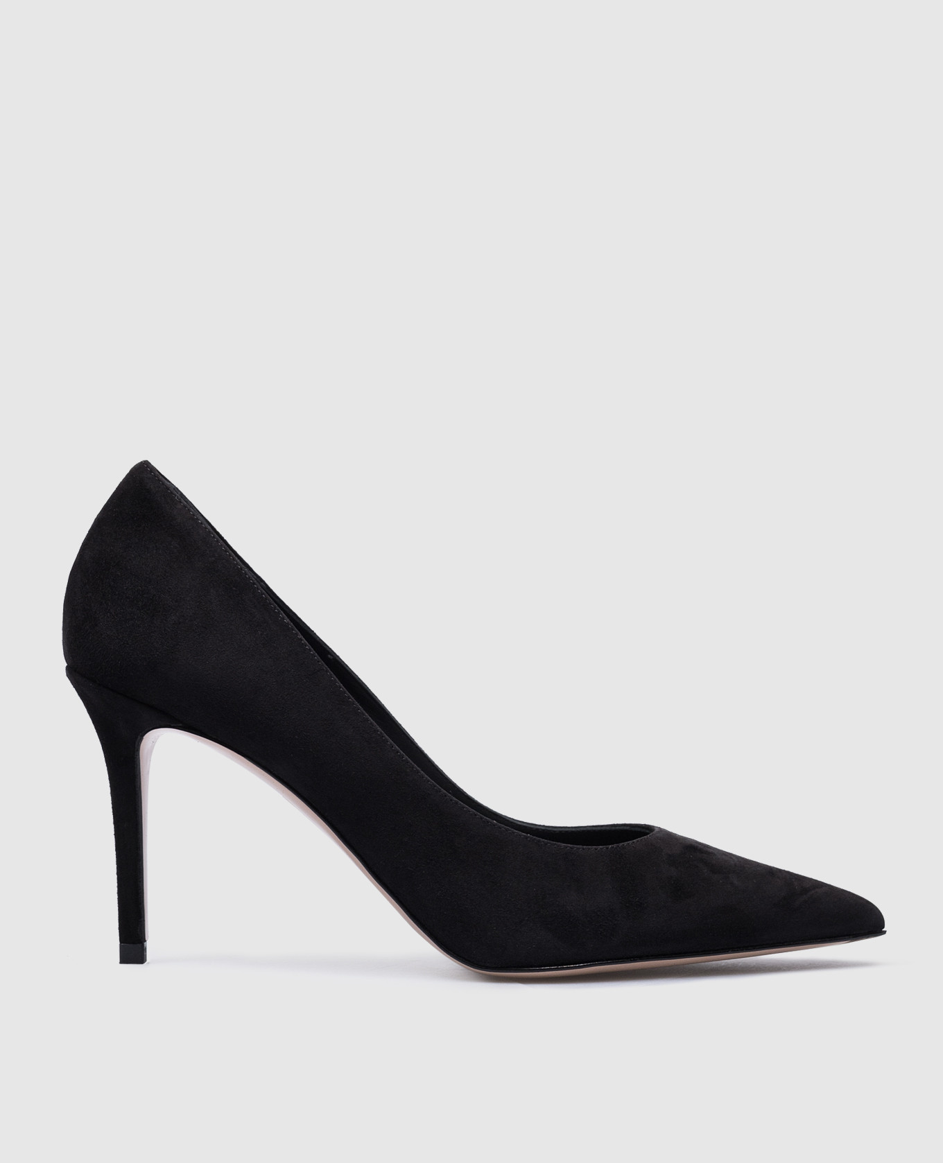 Eva black suede boat shoes le silla