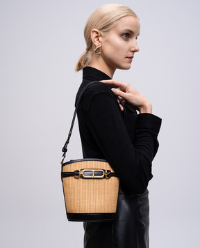 Tom Ford Beige bucket bag with logo L1817TRA004X