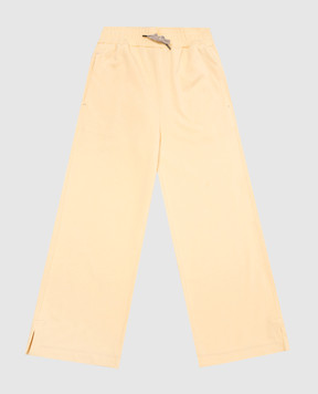 Brunello Cucinelli Children's yellow sports pants BD869E634C