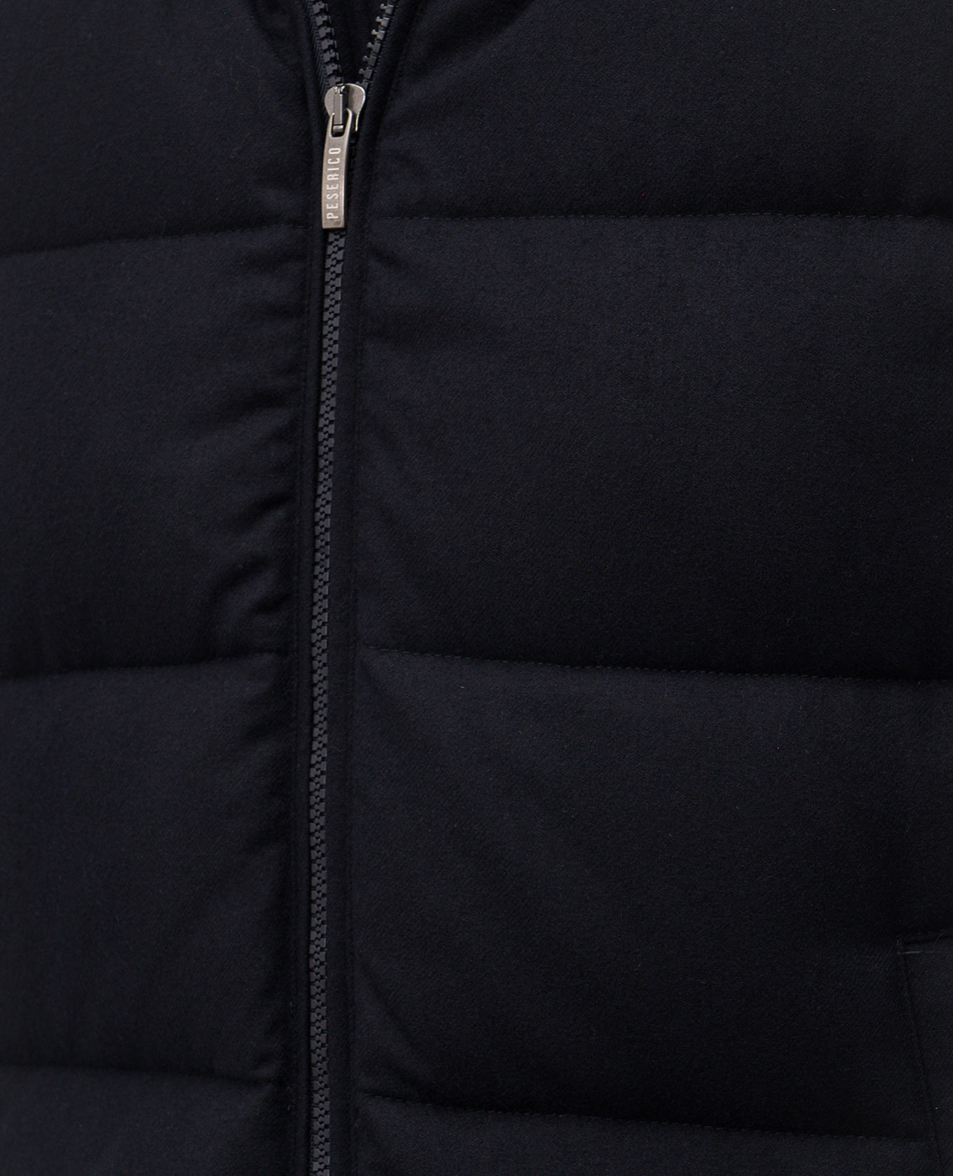 

Blue down vest with cashmere Peserico