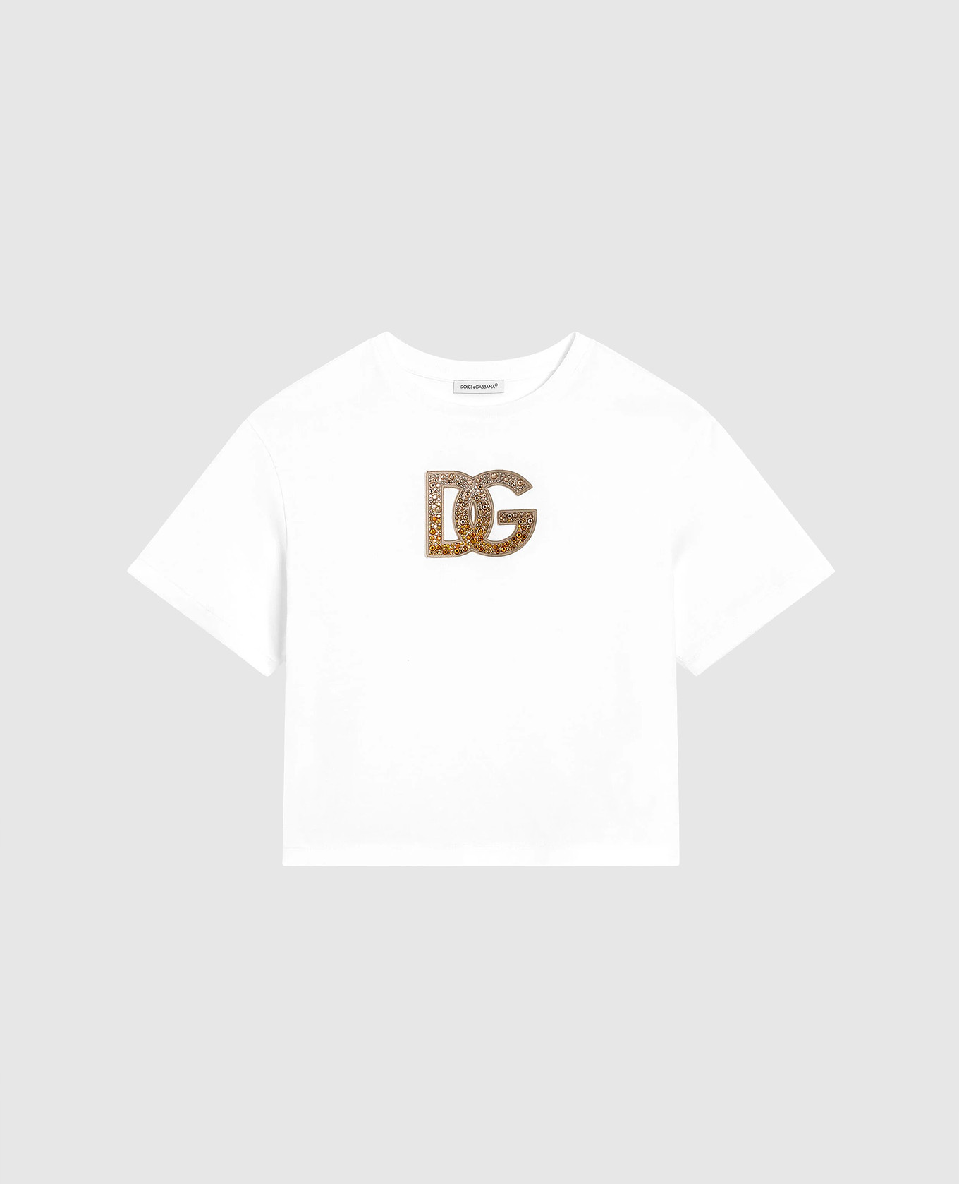 

Children's white T-shirt with crystals Dolce&Gabbana