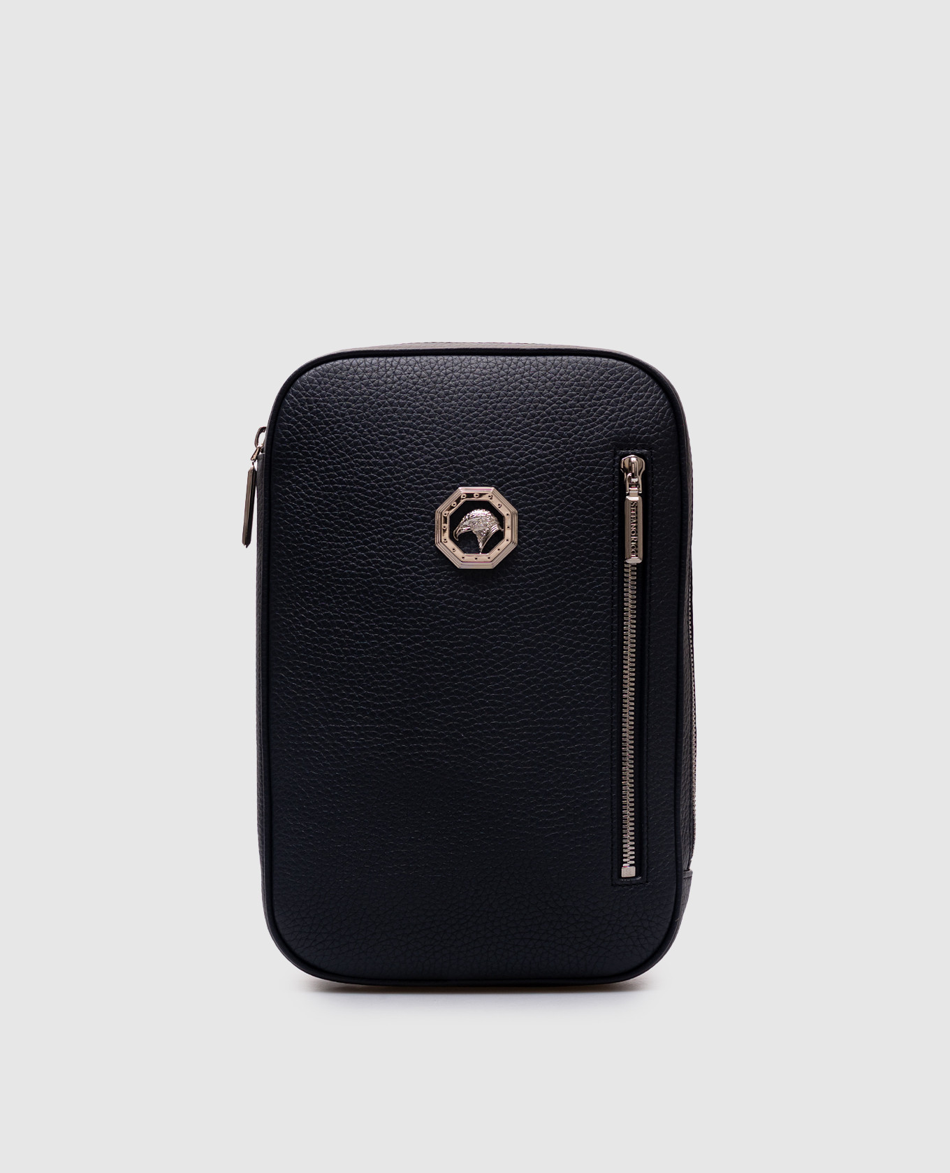

Blue leather bag with emblem Stefano Ricci