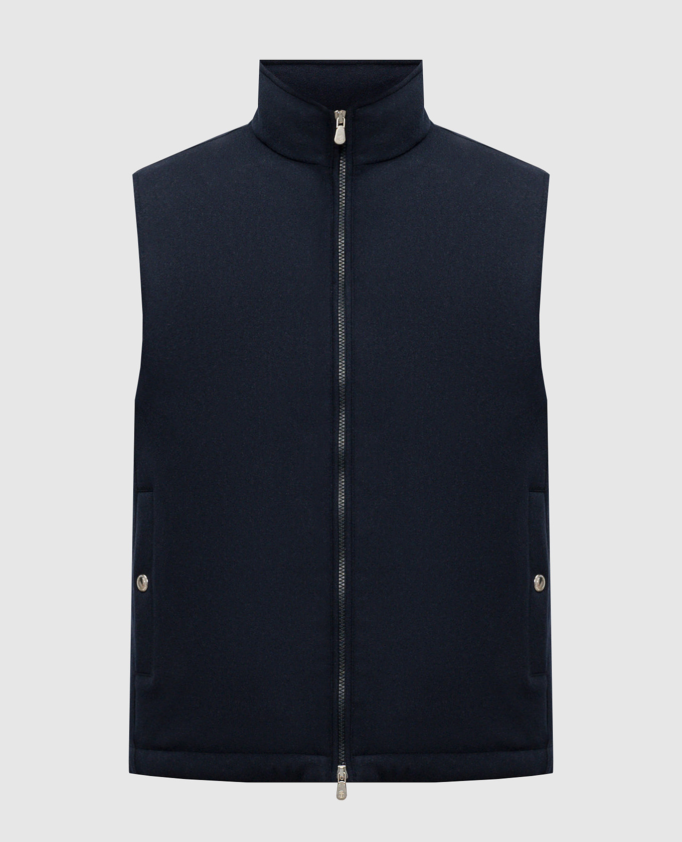 

Blue down vest made of wool Brunello Cucinelli