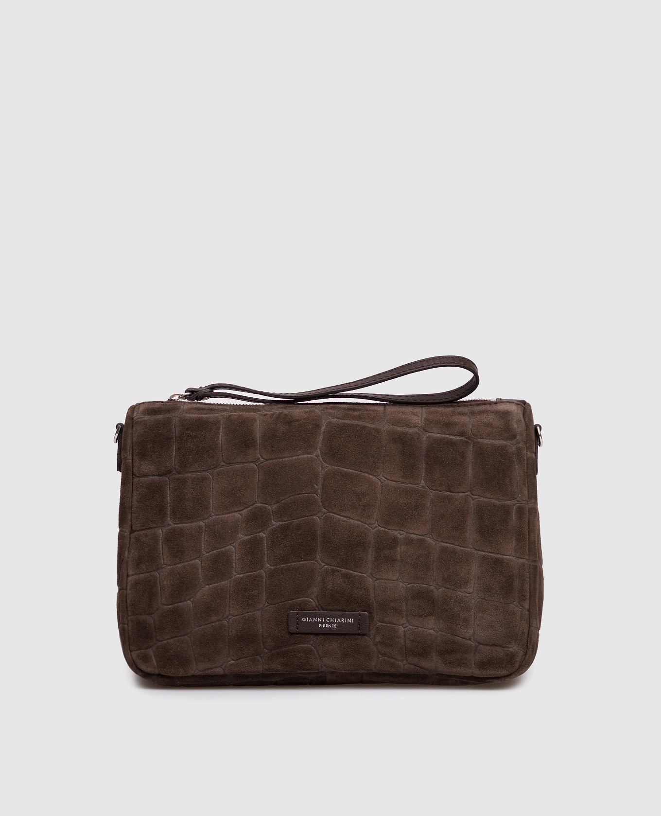

Brown suede Daino bag Gianni Chiarini