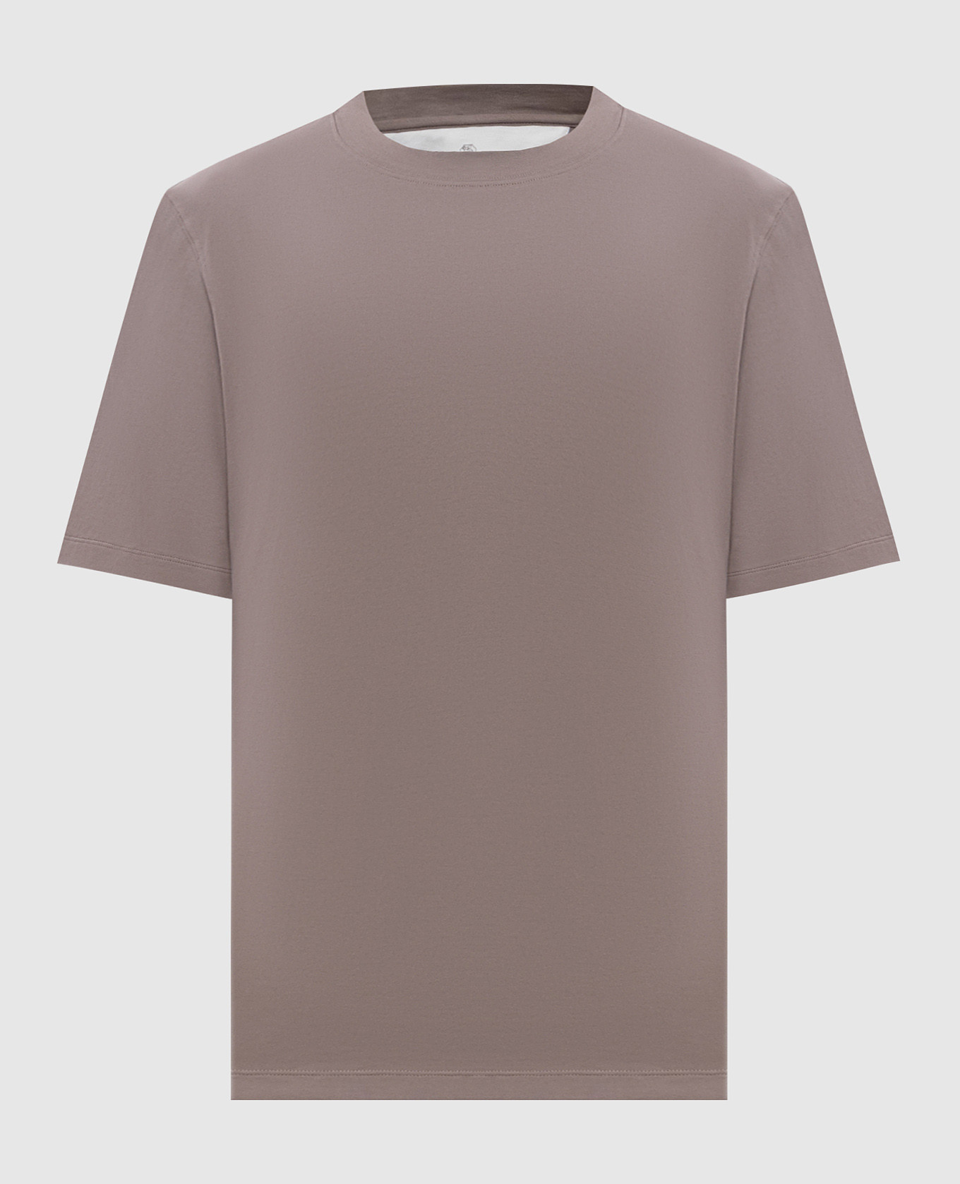

Beige straight-cut T-shirt Brunello Cucinelli