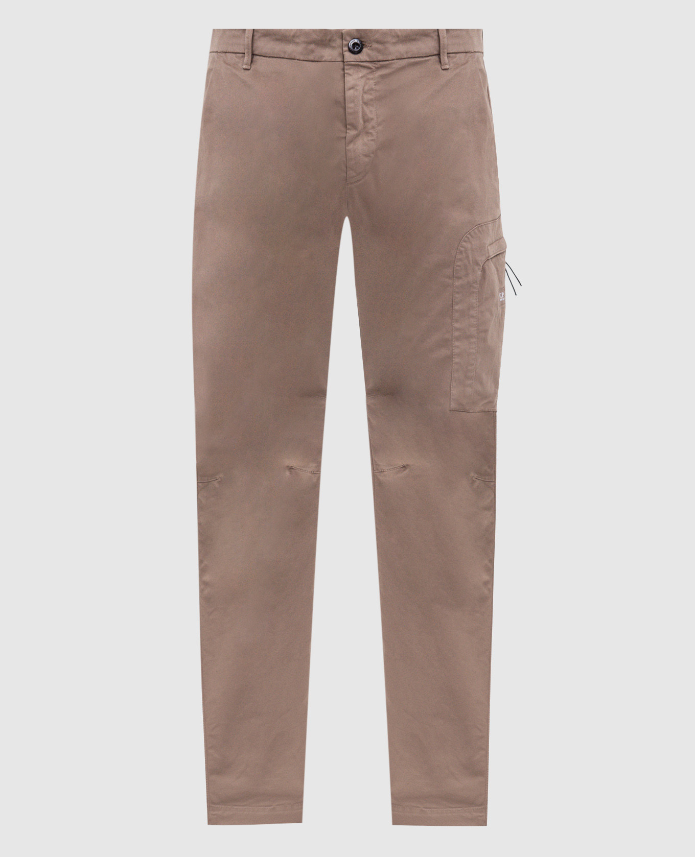 

Khaki cargo pants with logo patch C.P. Company