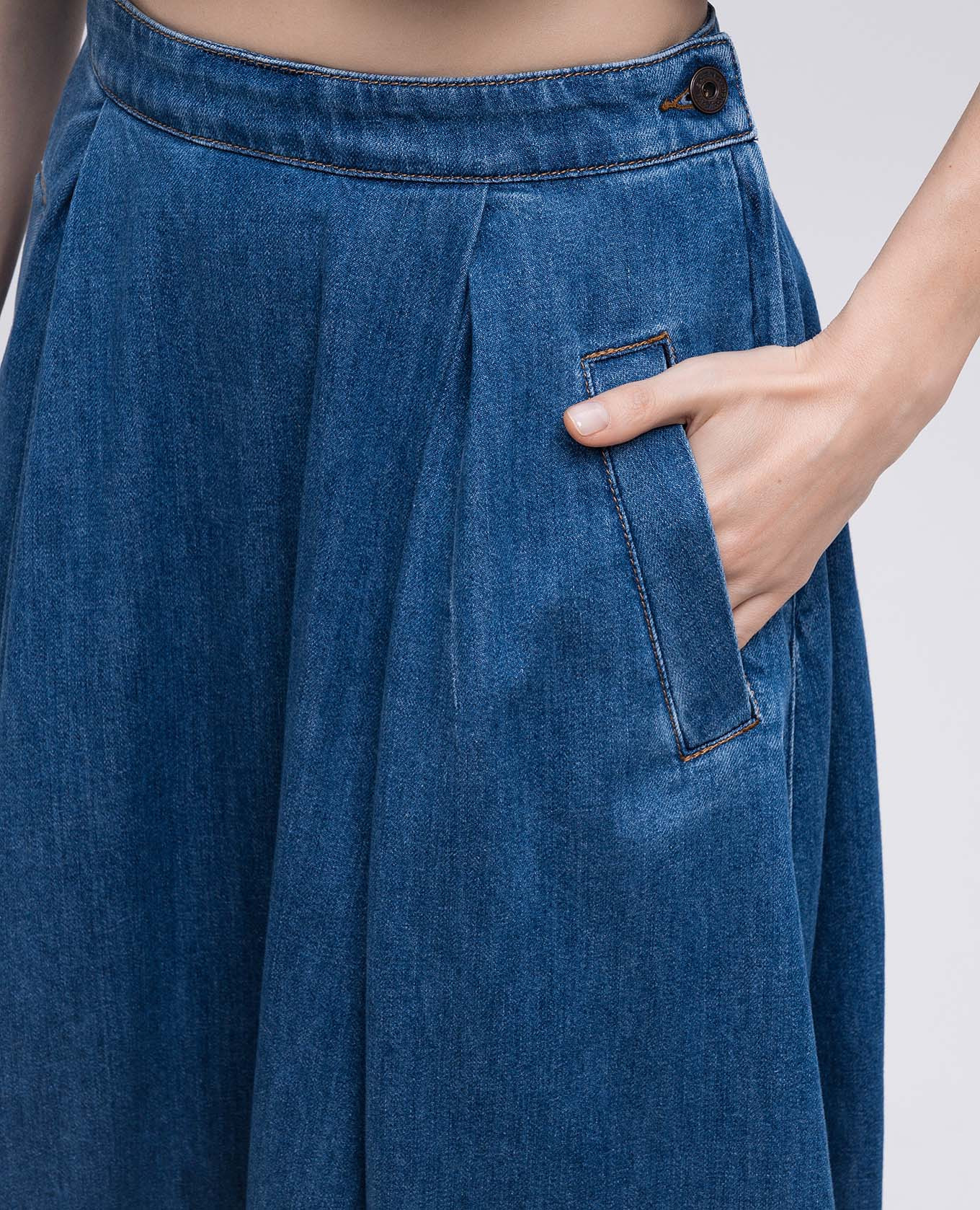 

Blue denim midi skirt DRY Max Mara Weekend