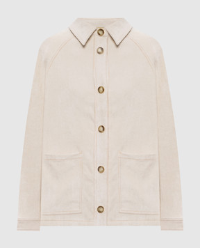 Momoni Yame beige corduroy jacket 256MMOCO036256MO18