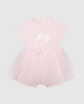 Story Loris Baby pink bodysuit and booties set 30365
