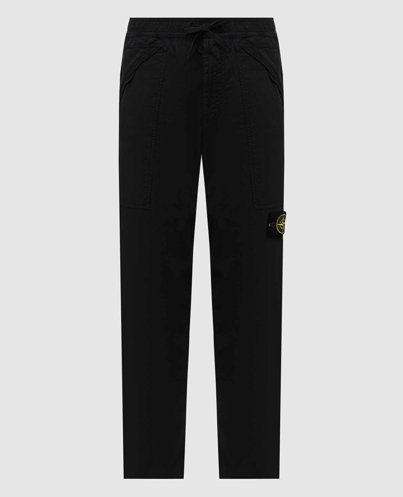 

Black pants with logo patch Stone Island