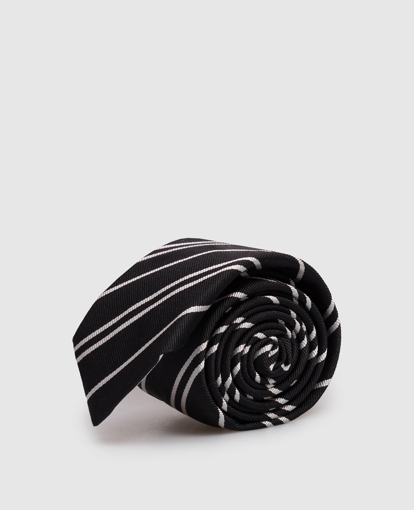 Black striped silk tie Dolce&Gabbana